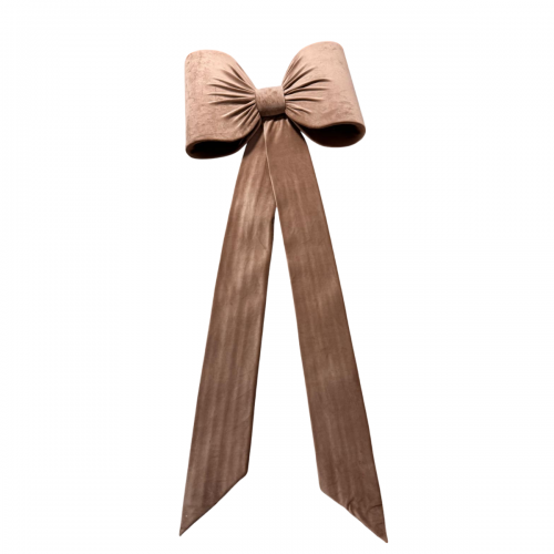 Fundă Decorativă Gigant din Catifea, 70 x 40 cm, Bej